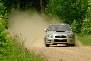 Cross Fedina / Robin Fedina Subaru WRX on SS2, Skunk Creek.