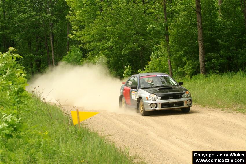 Jonathon Nagel / Chris Woodry Subaru Impreza 2.5RS on SS2, Skunk Creek.