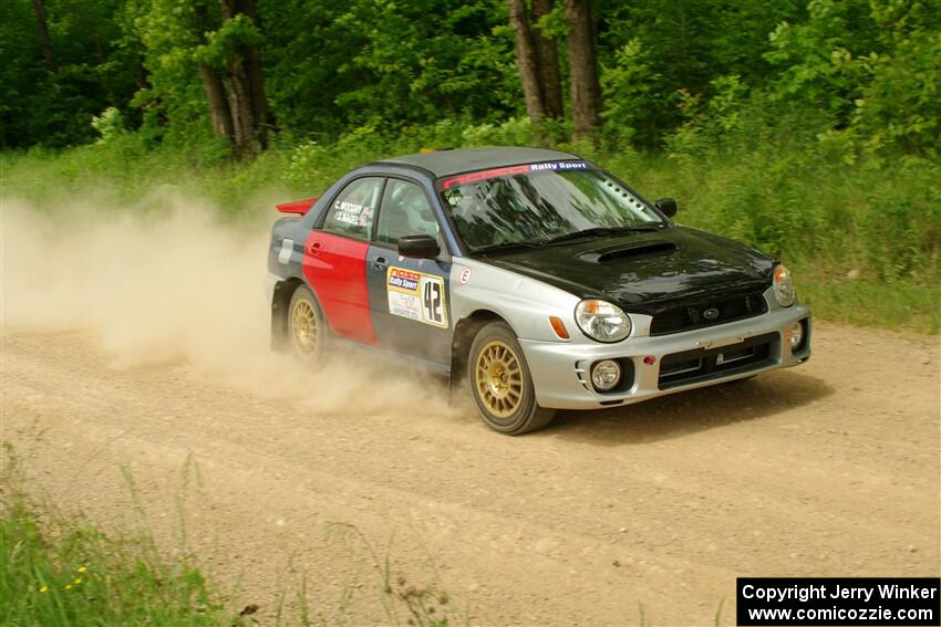 Jonathon Nagel / Chris Woodry Subaru Impreza 2.5RS on SS2, Skunk Creek.