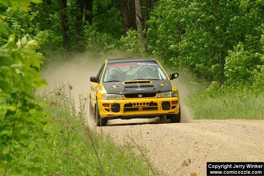 Katie Gingras / Camille Carlson Subaru Impreza on SS2, Skunk Creek.