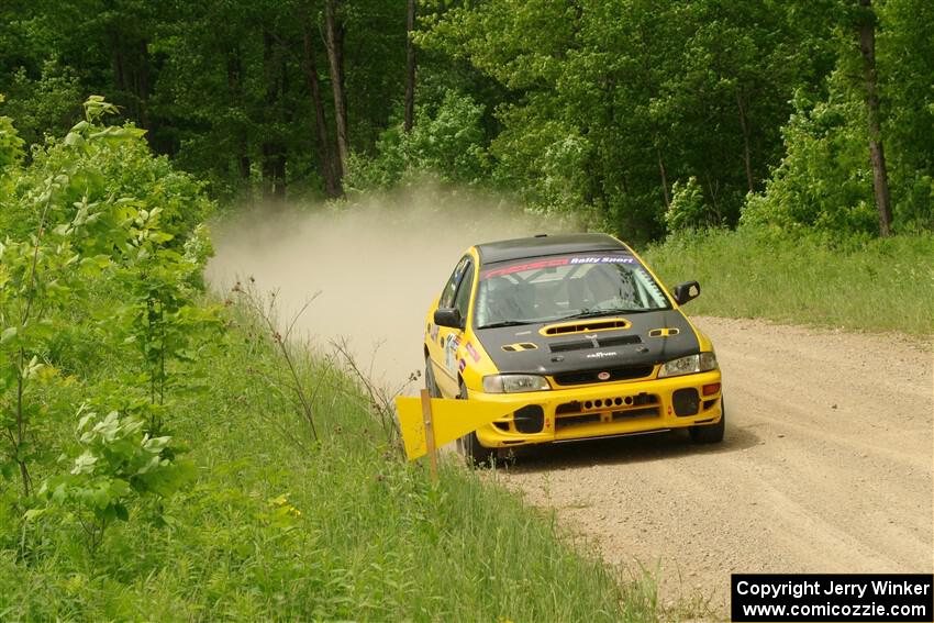 Katie Gingras / Camille Carlson Subaru Impreza on SS2, Skunk Creek.