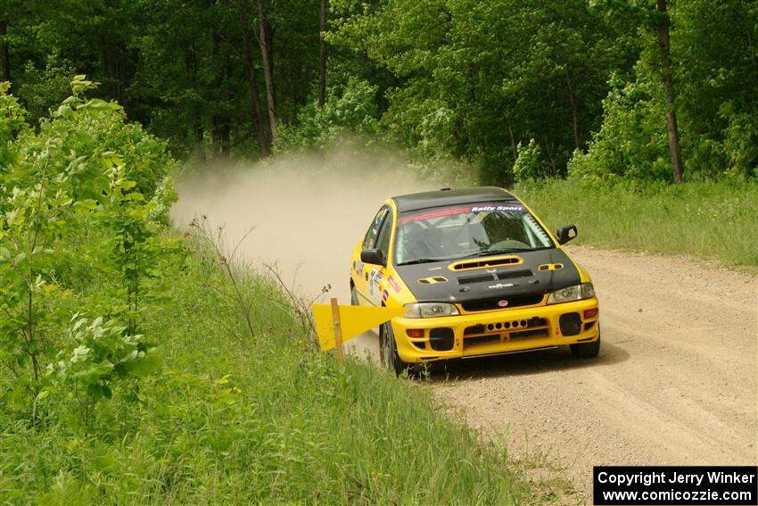 Katie Gingras / Camille Carlson Subaru Impreza on SS2, Skunk Creek.