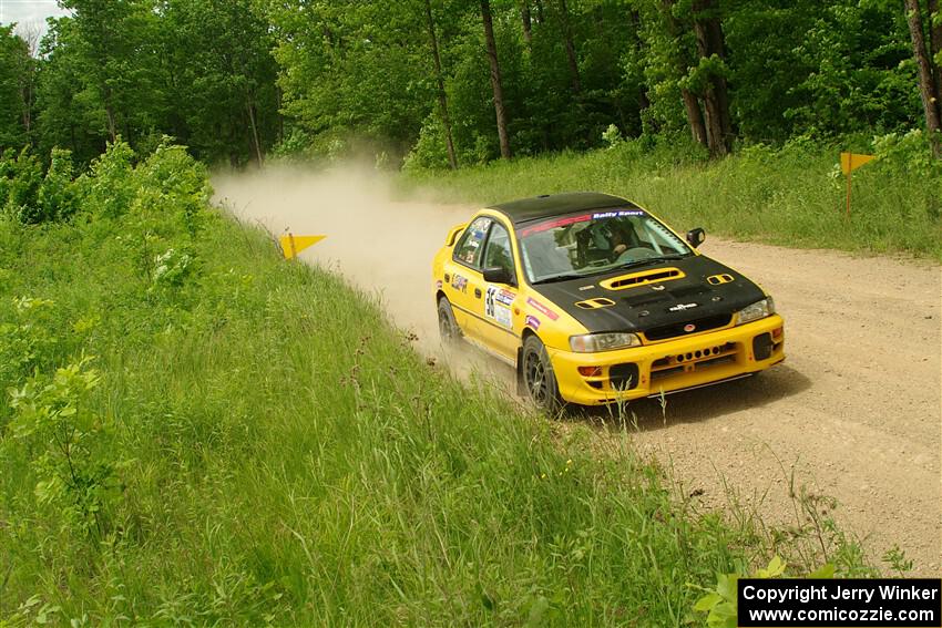 Katie Gingras / Camille Carlson Subaru Impreza on SS2, Skunk Creek.