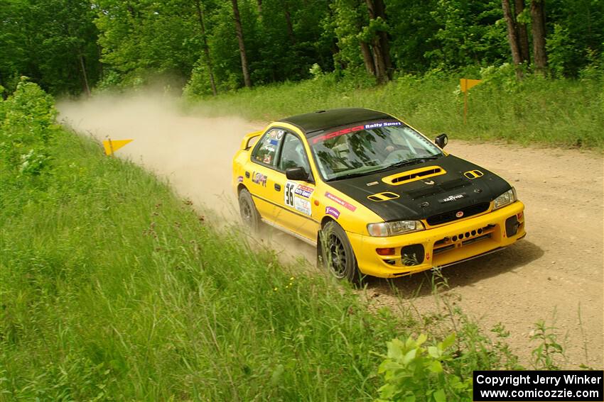 Katie Gingras / Camille Carlson Subaru Impreza on SS2, Skunk Creek.