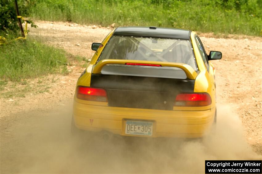 Katie Gingras / Camille Carlson Subaru Impreza on SS2, Skunk Creek.