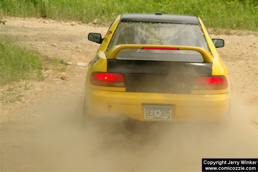 Katie Gingras / Camille Carlson Subaru Impreza on SS2, Skunk Creek.