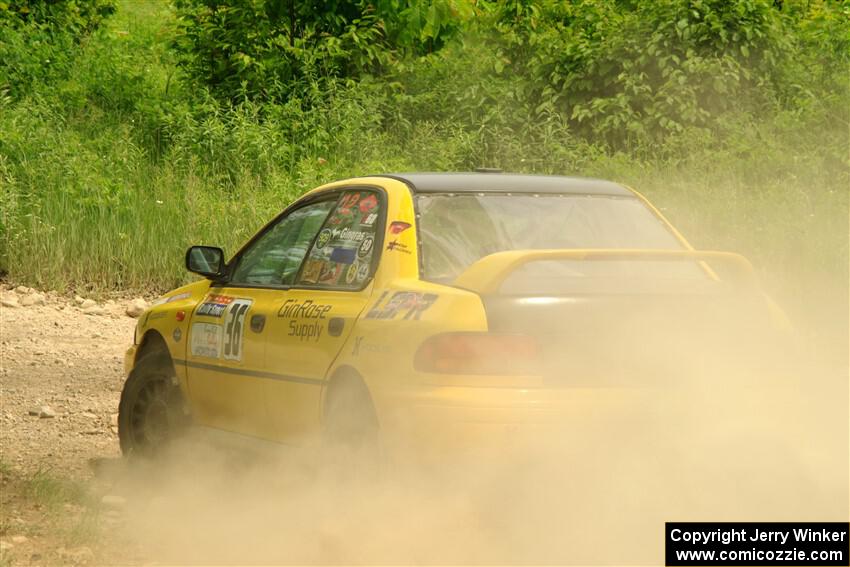 Katie Gingras / Camille Carlson Subaru Impreza on SS2, Skunk Creek.