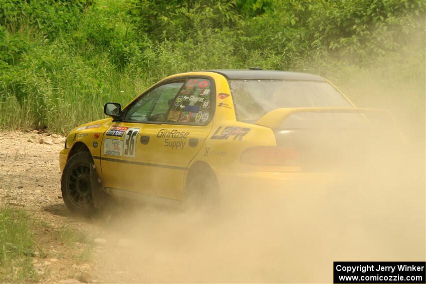 Katie Gingras / Camille Carlson Subaru Impreza on SS2, Skunk Creek.