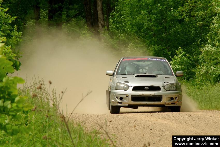 Cross Fedina / Robin Fedina Subaru WRX on SS2, Skunk Creek.