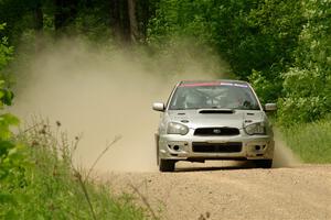 Cross Fedina / Robin Fedina Subaru WRX on SS2, Skunk Creek.