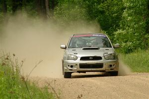 Cross Fedina / Robin Fedina Subaru WRX on SS2, Skunk Creek.