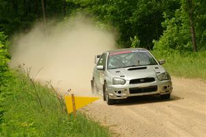 Cross Fedina / Robin Fedina Subaru WRX on SS2, Skunk Creek.