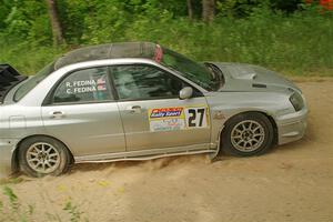 Cross Fedina / Robin Fedina Subaru WRX on SS2, Skunk Creek.