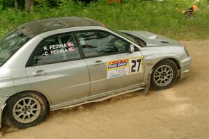 Cross Fedina / Robin Fedina Subaru WRX on SS2, Skunk Creek.