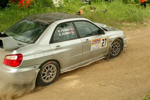 Cross Fedina / Robin Fedina Subaru WRX on SS2, Skunk Creek.