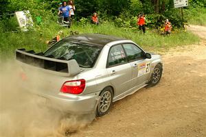 Cross Fedina / Robin Fedina Subaru WRX on SS2, Skunk Creek.