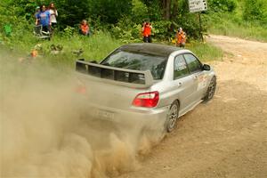 Cross Fedina / Robin Fedina Subaru WRX on SS2, Skunk Creek.