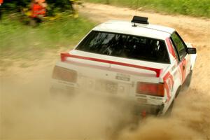 Eric Anderson / Taylor Haelterman Toyota Celica GTS on SS2, Skunk Creek.