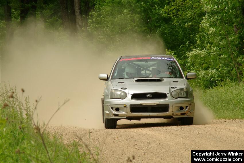 Cross Fedina / Robin Fedina Subaru WRX on SS2, Skunk Creek.