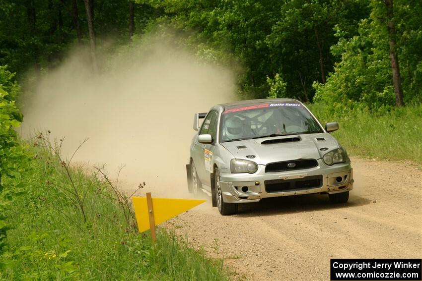 Cross Fedina / Robin Fedina Subaru WRX on SS2, Skunk Creek.