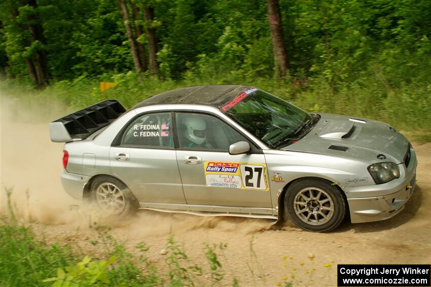 Cross Fedina / Robin Fedina Subaru WRX on SS2, Skunk Creek.