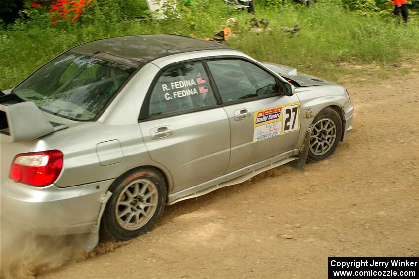 Cross Fedina / Robin Fedina Subaru WRX on SS2, Skunk Creek.