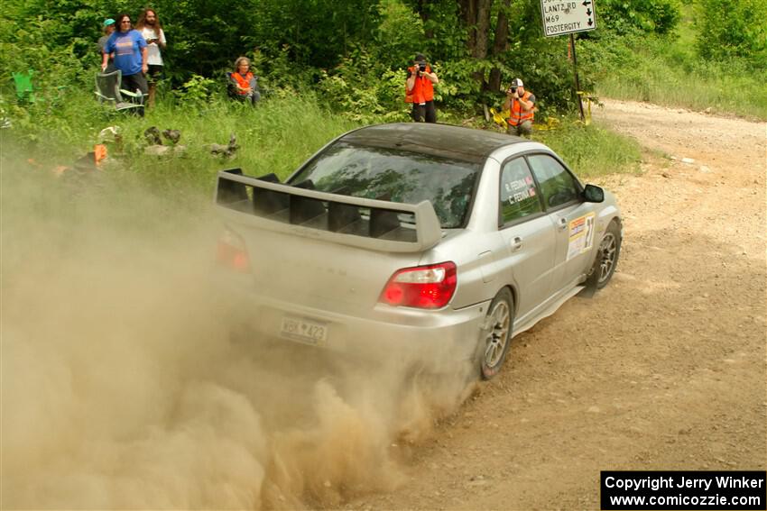 Cross Fedina / Robin Fedina Subaru WRX on SS2, Skunk Creek.