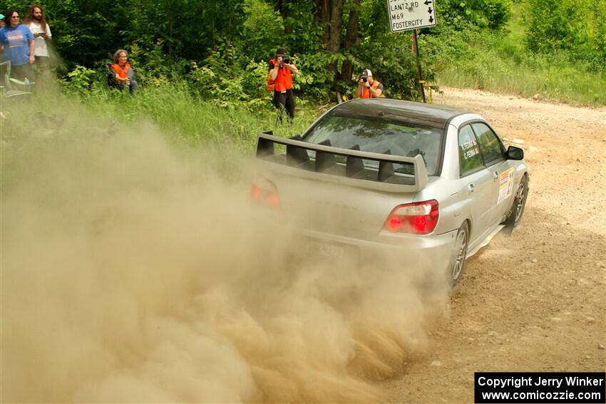 Cross Fedina / Robin Fedina Subaru WRX on SS2, Skunk Creek.