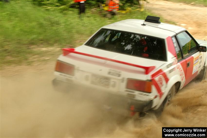 Eric Anderson / Taylor Haelterman Toyota Celica GTS on SS2, Skunk Creek.