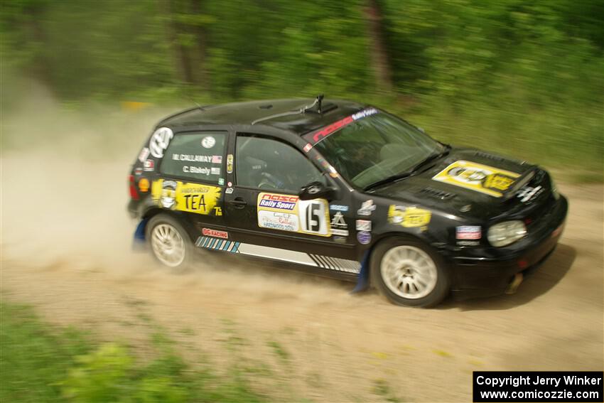 Chase Blakely / Mike Callaway VW GTI on SS2, Skunk Creek.