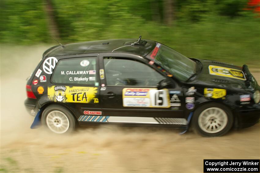 Chase Blakely / Mike Callaway VW GTI on SS2, Skunk Creek.