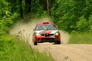 Andrew Layton / Joe Layton Subaru Impreza on SS2, Skunk Creek.