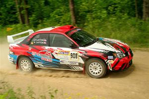 Andrew Layton / Joe Layton Subaru Impreza on SS2, Skunk Creek.