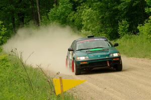 Dan Hutchison / Cray Dumeah Honda CRX Si on SS2, Skunk Creek.