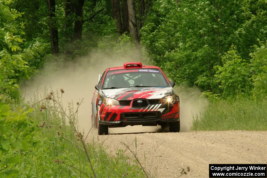 Andrew Layton / Joe Layton Subaru Impreza on SS2, Skunk Creek.