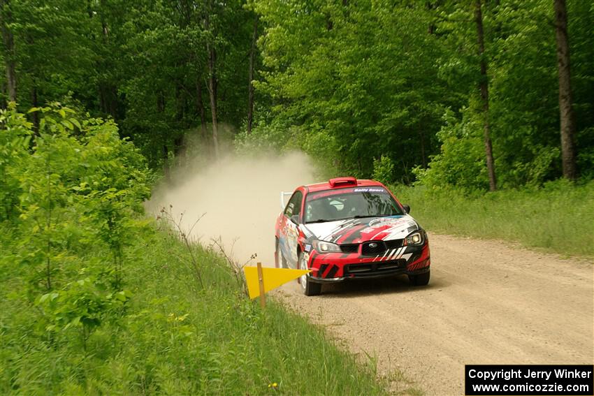 Andrew Layton / Joe Layton Subaru Impreza on SS2, Skunk Creek.