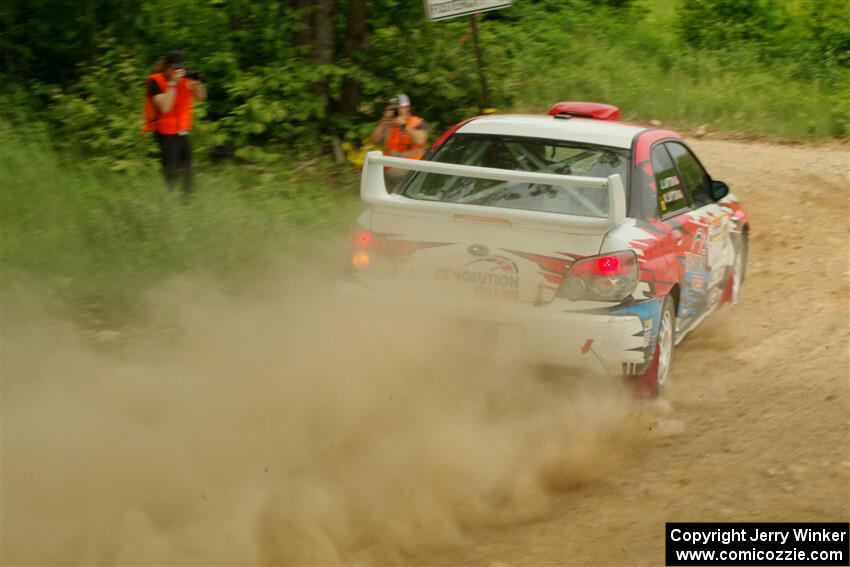 Andrew Layton / Joe Layton Subaru Impreza on SS2, Skunk Creek.