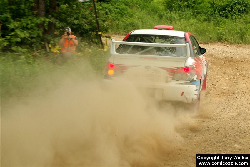 Andrew Layton / Joe Layton Subaru Impreza on SS2, Skunk Creek.