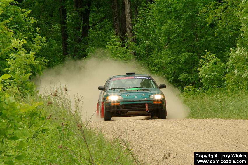 Dan Hutchison / Cray Dumeah Honda CRX Si on SS2, Skunk Creek.