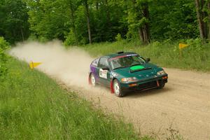 Dan Hutchison / Cray Dumeah Honda CRX Si on SS2, Skunk Creek.