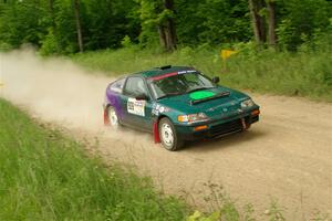 Dan Hutchison / Cray Dumeah Honda CRX Si on SS2, Skunk Creek.