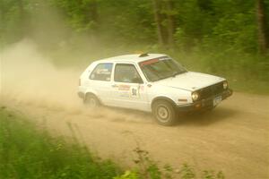 Josh Nykanen / Connor Himes VW GTI on SS2, Skunk Creek.