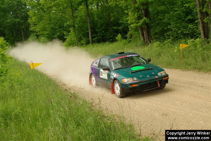 Dan Hutchison / Cray Dumeah Honda CRX Si on SS2, Skunk Creek.