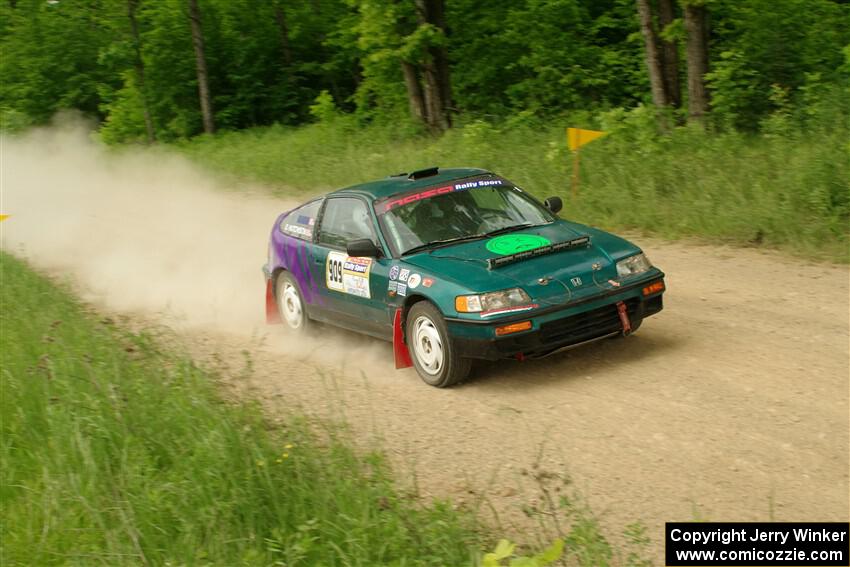 Dan Hutchison / Cray Dumeah Honda CRX Si on SS2, Skunk Creek.