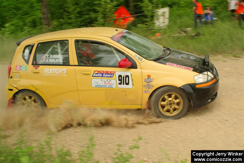 James Walker / Yannis Burnell Chevy Aveo on SS2, Skunk Creek.