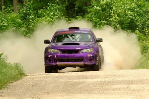 Silas Himes / Charlotte Himes Subaru WRX STi on SS3, Woodtick Hollow.