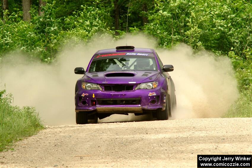 Silas Himes / Charlotte Himes Subaru WRX STi on SS3, Woodtick Hollow.