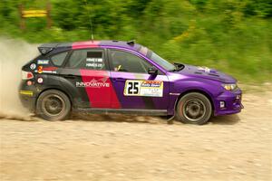 Silas Himes / Charlotte Himes Subaru WRX STi on SS3, Woodtick Hollow.