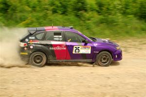 Silas Himes / Charlotte Himes Subaru WRX STi on SS3, Woodtick Hollow.