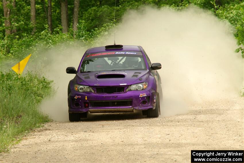 Silas Himes / Charlotte Himes Subaru WRX STi on SS3, Woodtick Hollow.